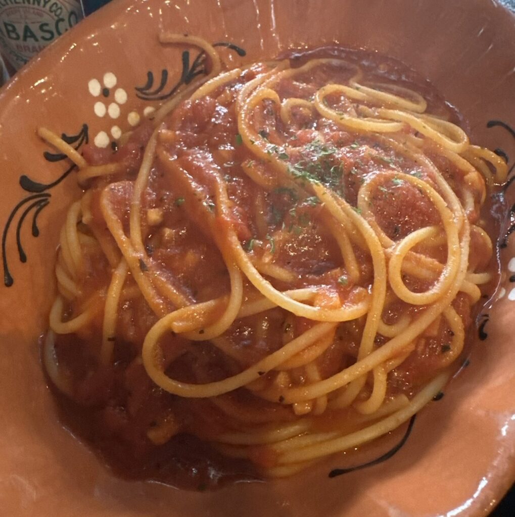 トマトのスパゲッティ