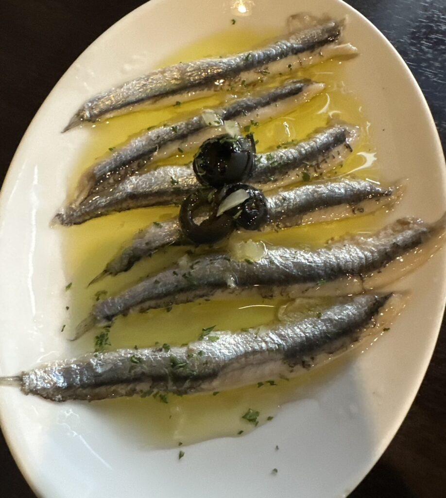 酢漬けのイワシ