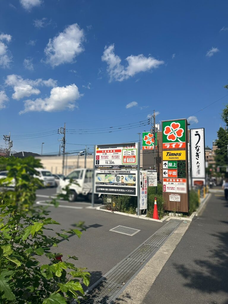 目黒通り沿いにあるスーパーマー