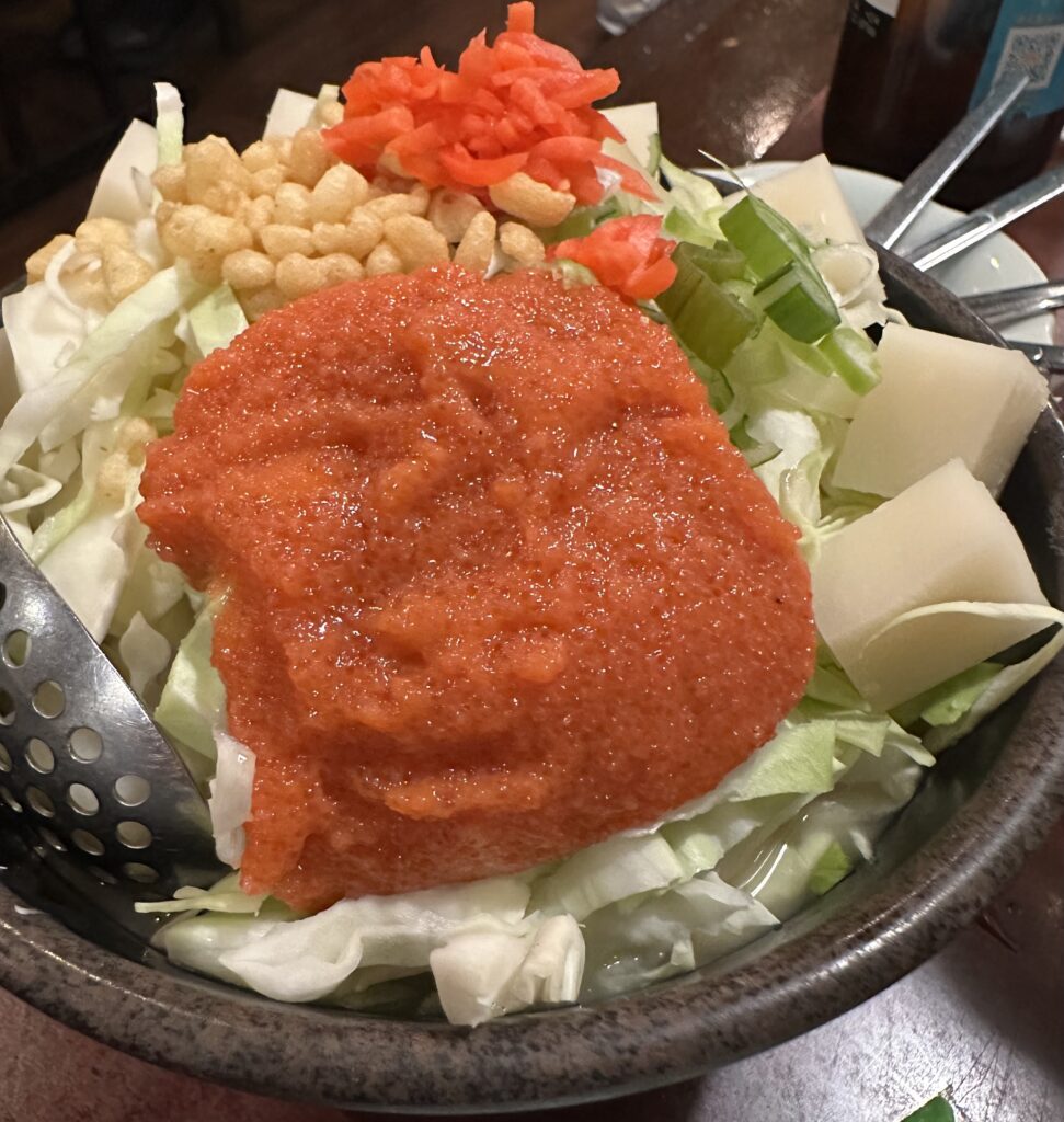 明太子チーズモチもんじゃ