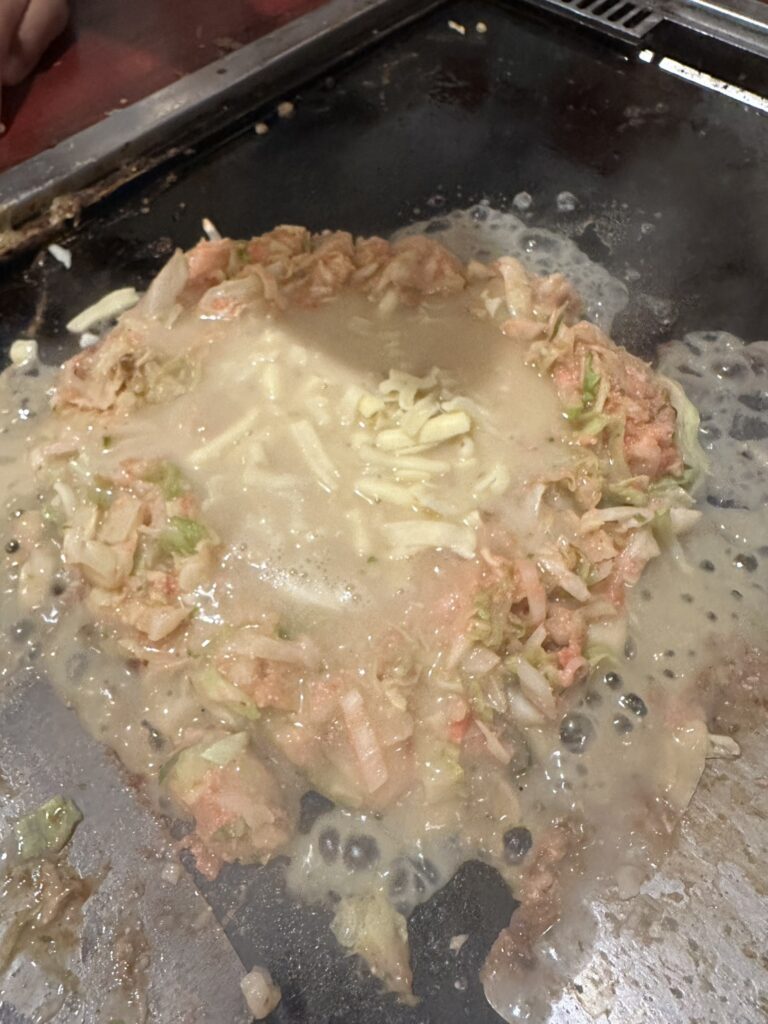 自由が丘でも「もんじゃ焼き」が
