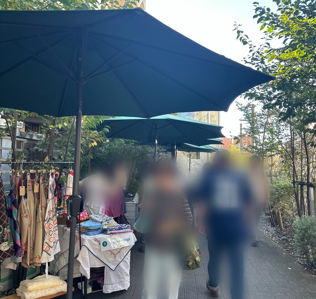 大人気の露店