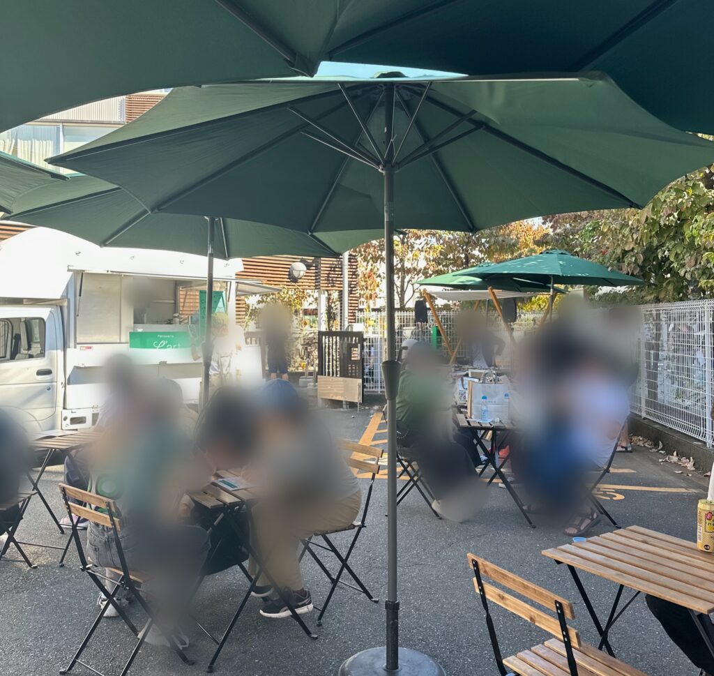 飲食スペースも