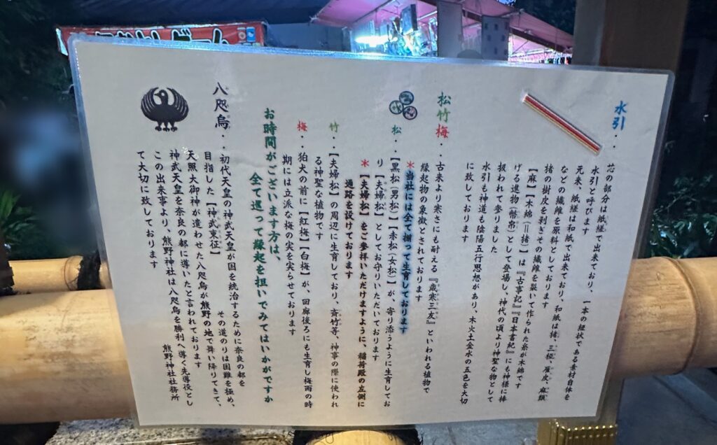 手水舎説明文